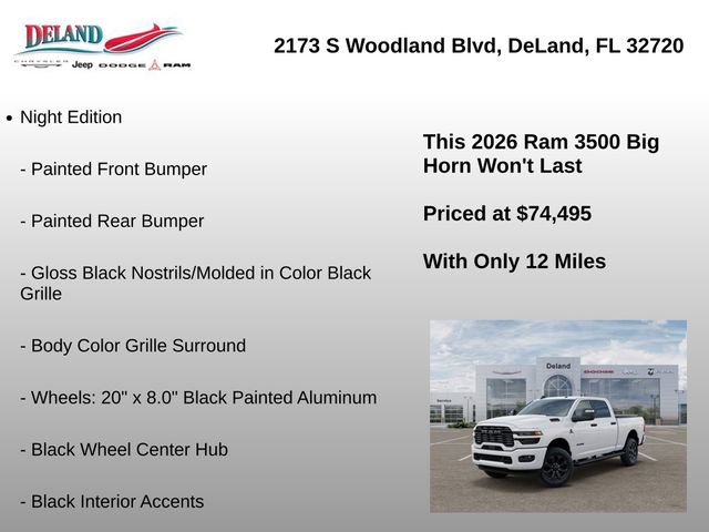 New 2026 RAM 3500 Big Horn AWD/4WD image 32