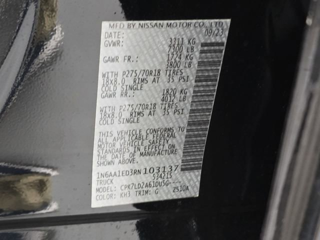 Used 2024 Nissan Titan PRO-4X w/ Pro-4x Convenience Package image 50