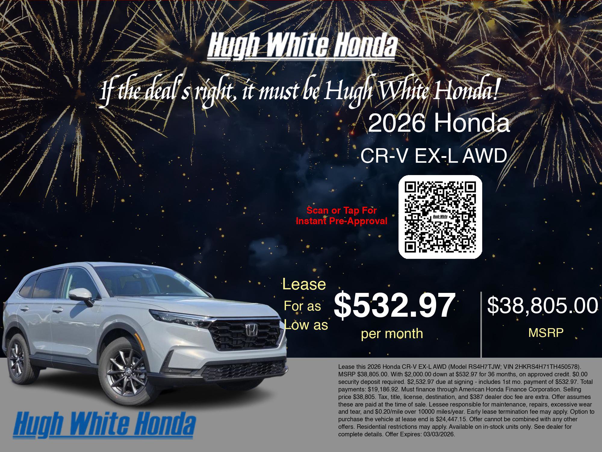 New 2026 Honda CR-V EX-L image 3