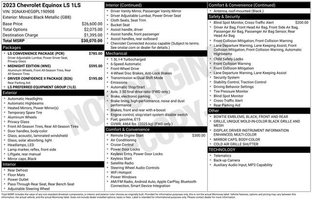 Used 2023 Chevrolet Equinox LS w/ LS Convenience Package FWD image 31