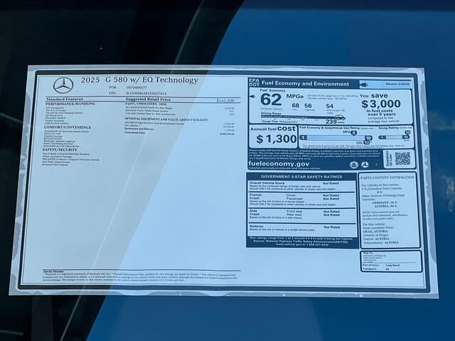 New 2025 Mercedes-Benz G 580 w/ EQ Technology image 28