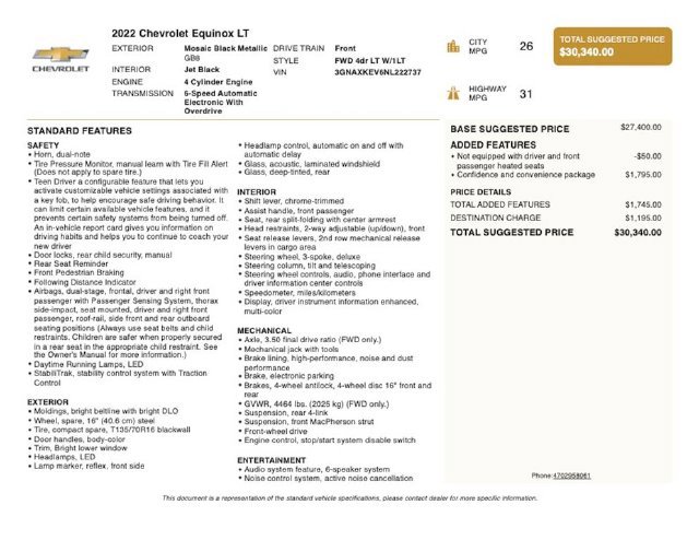 Used 2022 Chevrolet Equinox LT FWD image 4