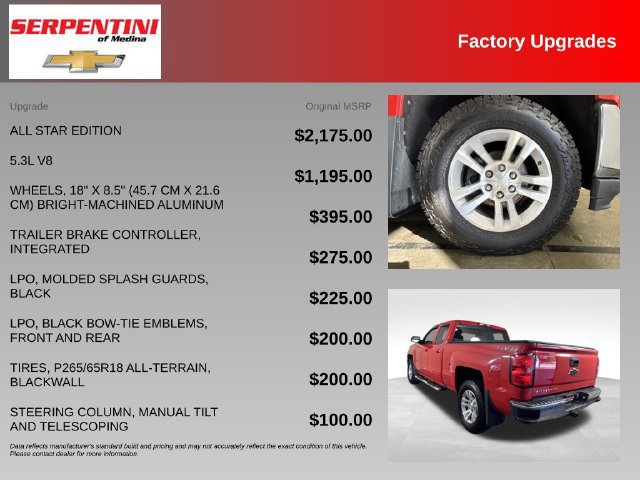 Used 2018 Chevrolet Silverado 1500 LT w/ All Star Edition AWD/4WD image 4