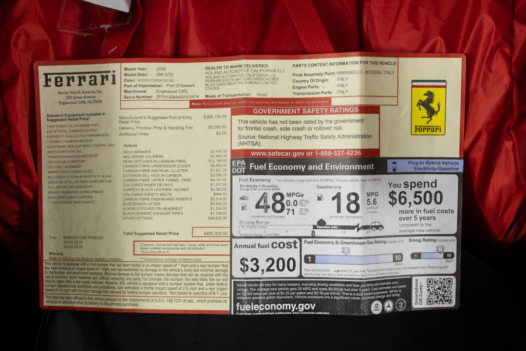 Certified 2025 Ferrari 296 GTS image 51