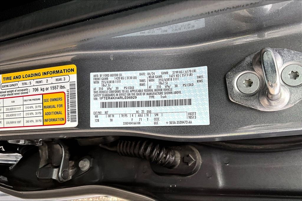 Used 2024 Ford Ranger Lariat w/ Trailer Tow Package AWD/4WD image 22