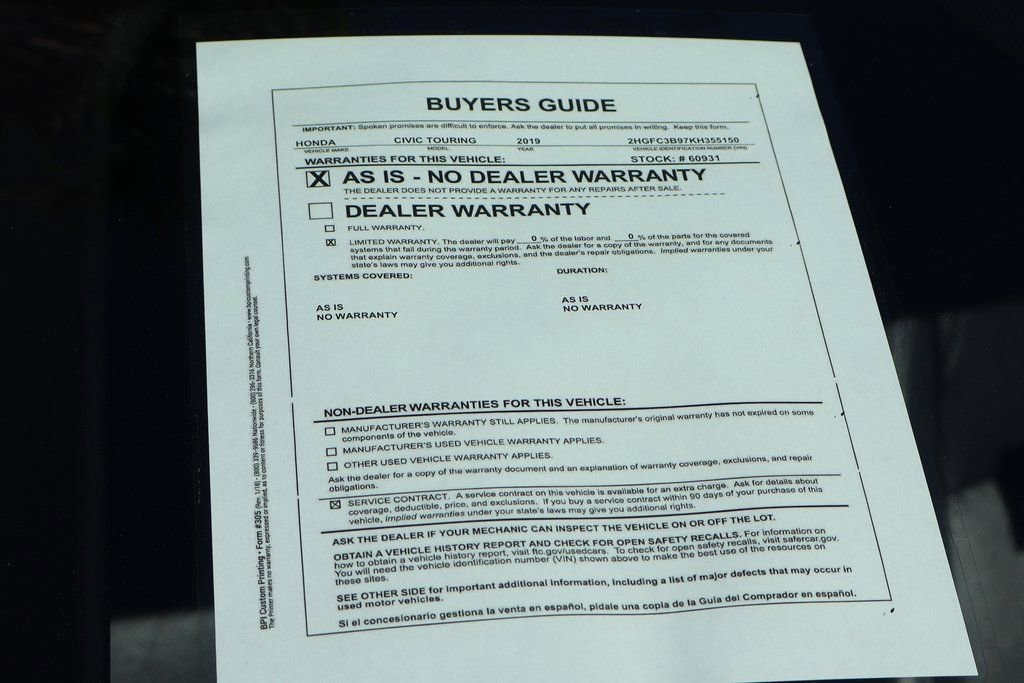 Used 2019 Honda Civic Touring image 45