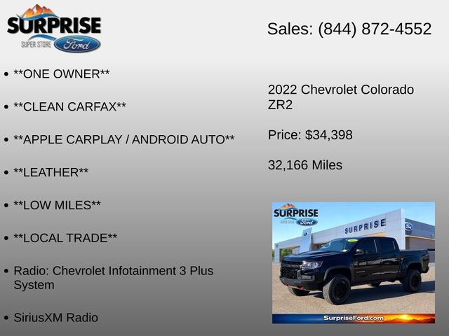 Used 2022 Chevrolet Colorado ZR2 w/ ZR2 Midnight Special Edition AWD/4WD image 18