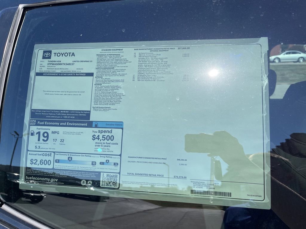 New 2026 Toyota Tundra Limited image 53