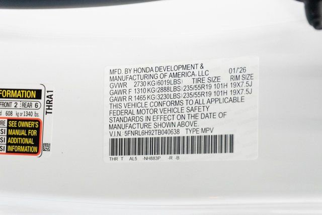 New 2026 Honda Odyssey Elite image 38