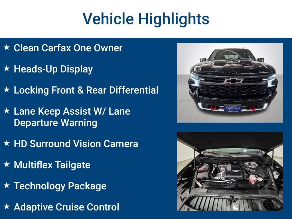 Used 2025 Chevrolet Silverado 1500 ZR2 w/ Technology Package AWD/4WD image 3