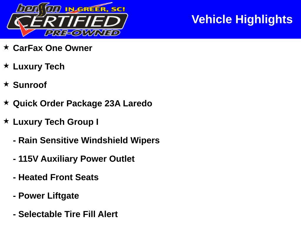 Used 2023 Jeep Grand Cherokee Laredo w/ Luxury Tech Group I AWD/4WD image 2
