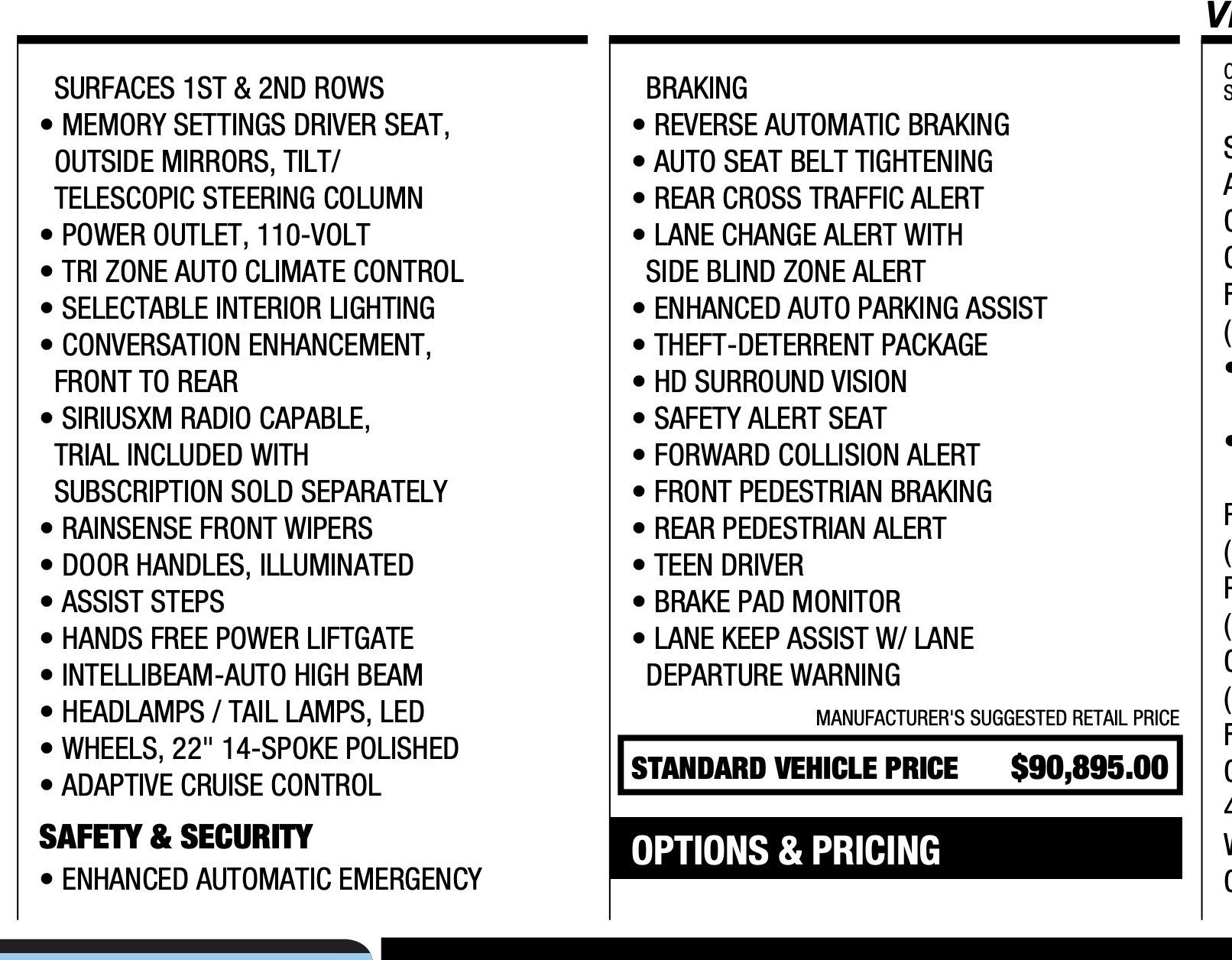 Used 2022 Cadillac Escalade ESV Premium Luxury w/ LPO, Floor Liner Package image 77