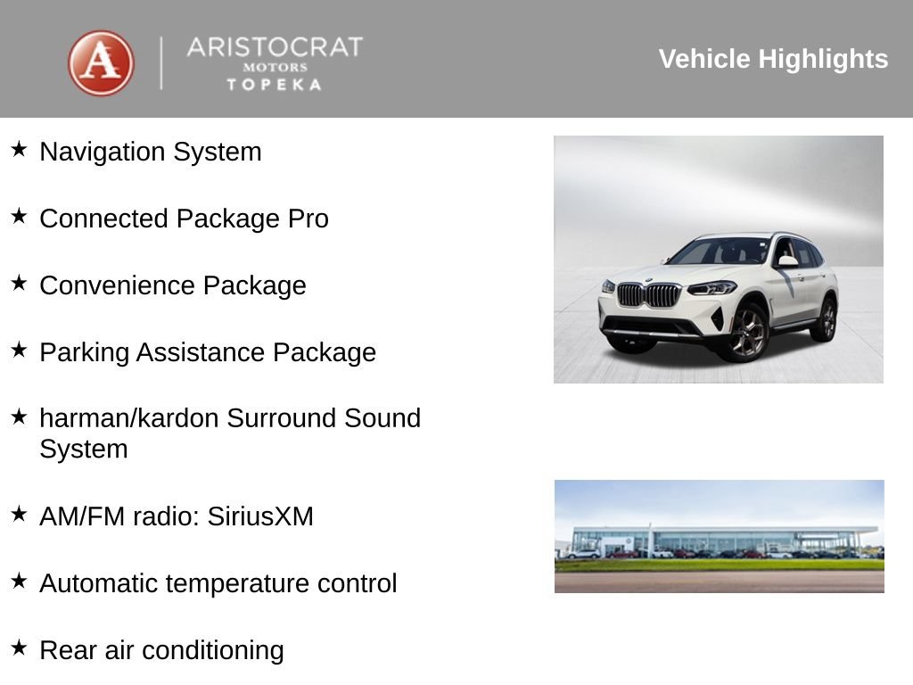Used 2023 BMW X3 xDrive30i w/ Convenience Package AWD/4WD image 2