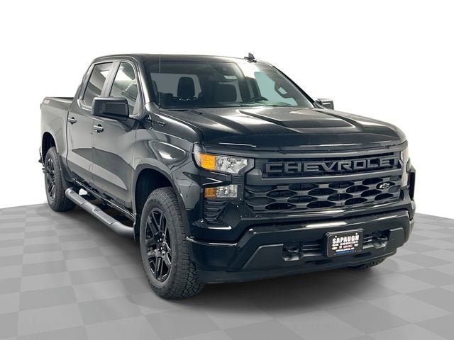 New 2026 Chevrolet Silverado 1500 Custom w/ Turbomax Blackout Package AWD/4WD image 1
