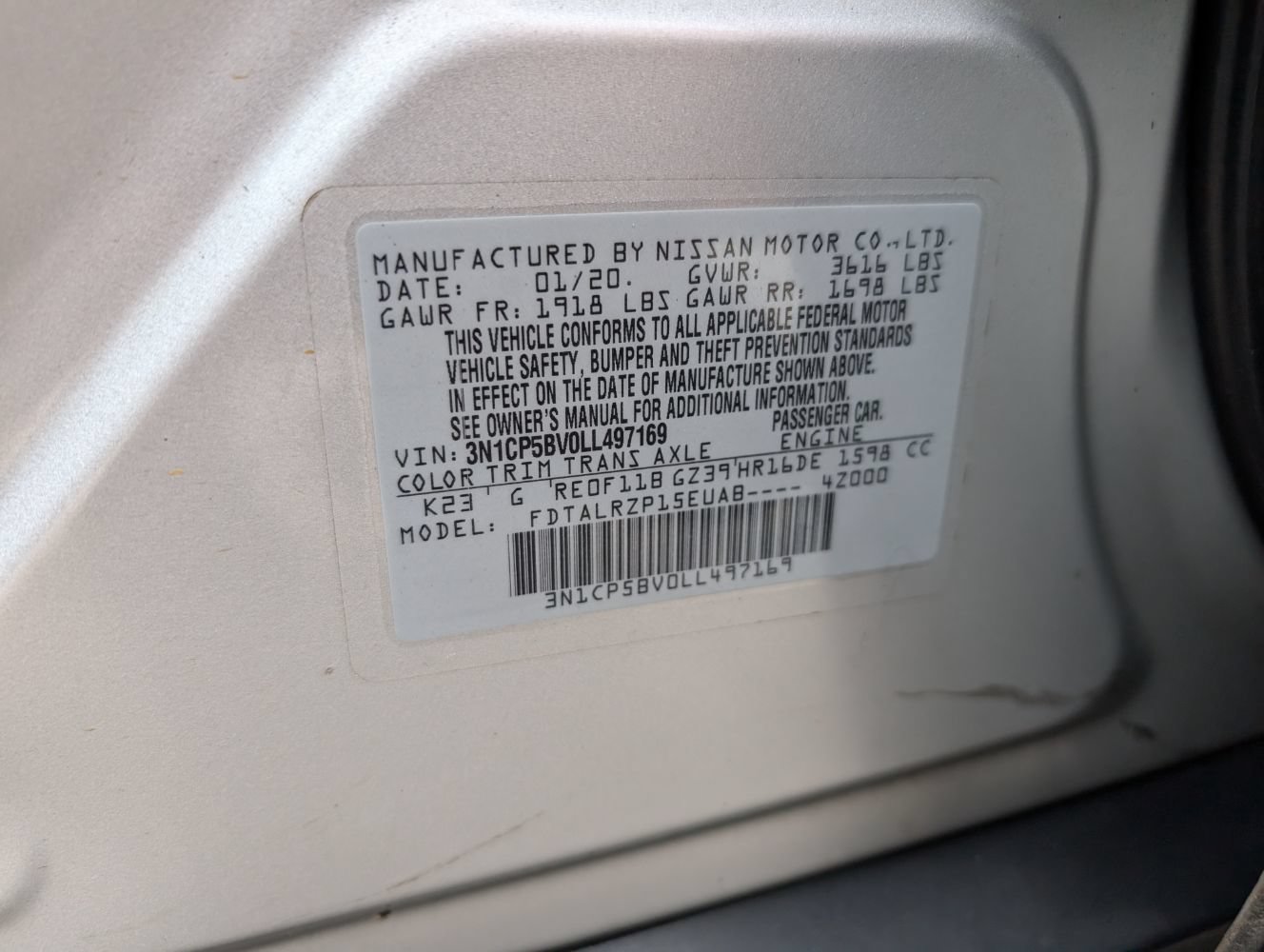 Used 2020 Nissan Kicks S FWD image 25