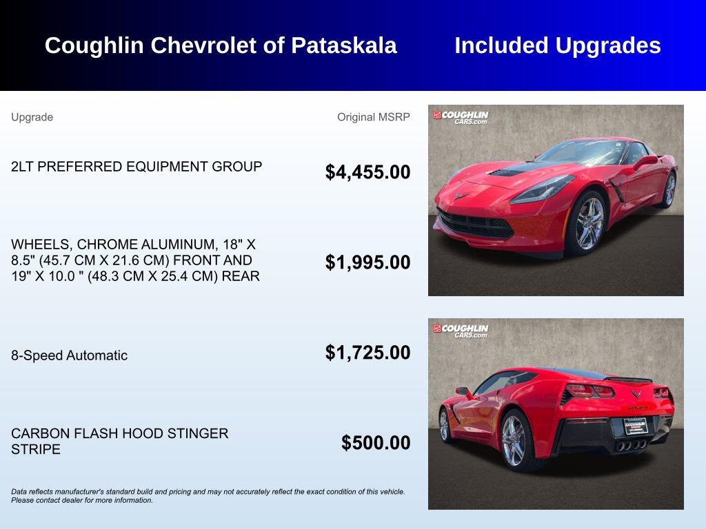 Used 2017 Chevrolet Corvette Stingray Coupe w/ 2LT Preferred Equipment Group RWD image 3