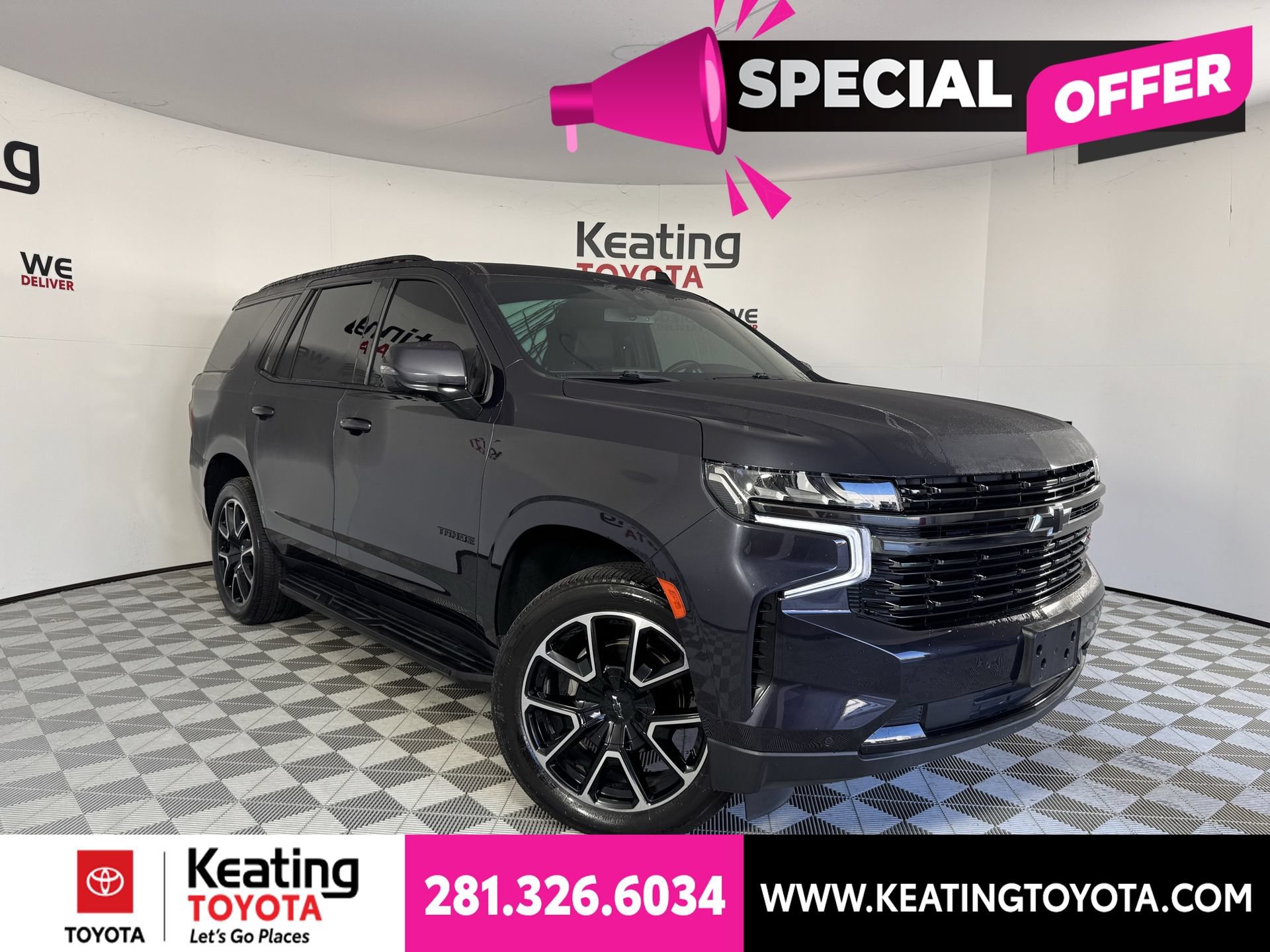 Used 2022 Chevrolet Tahoe RST w/ Luxury Package RWD image 2