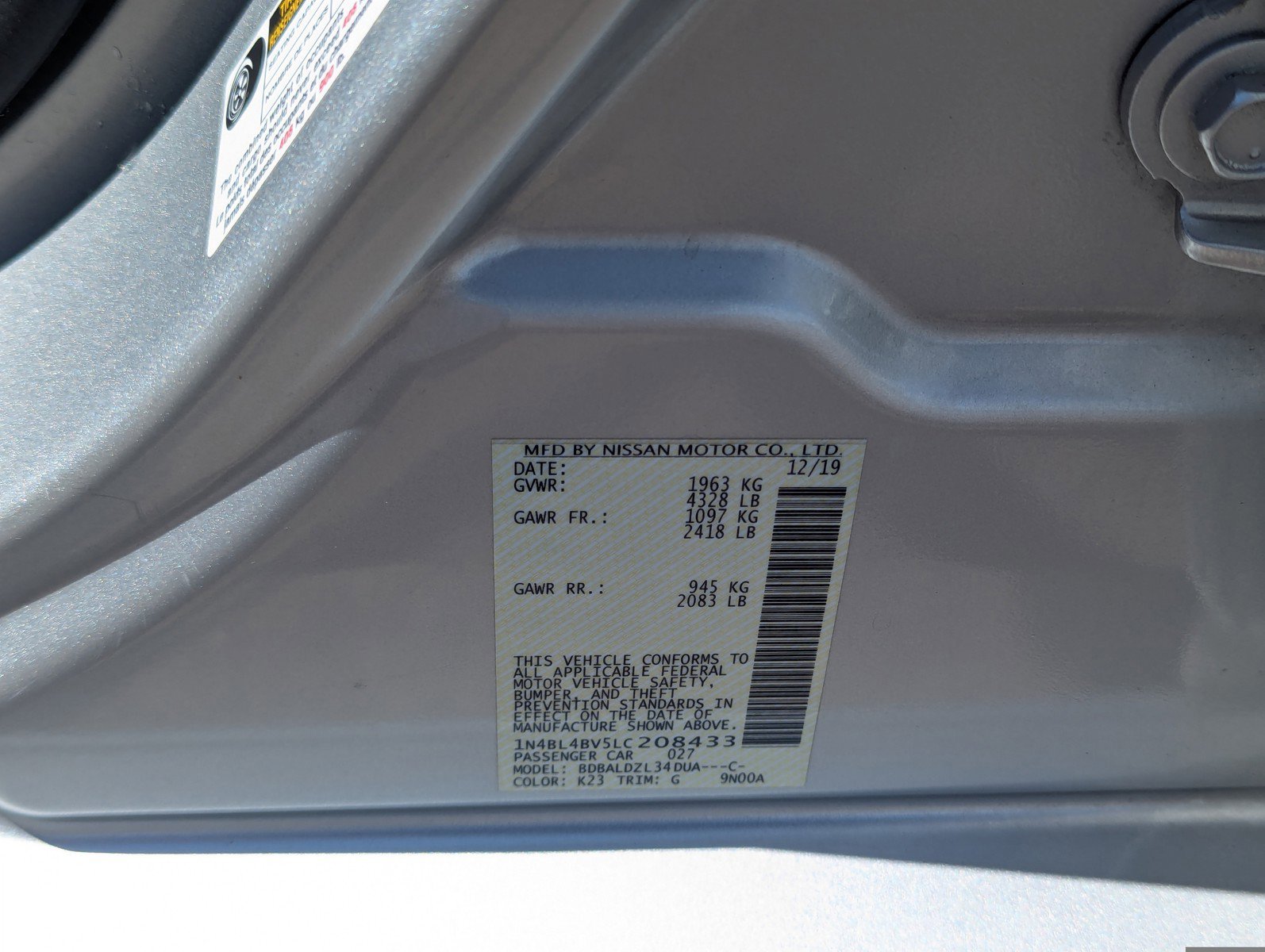 Used 2020 Nissan Altima 2.5 S image 17