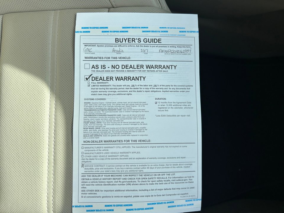 Used 2017 GMC Acadia Denali w/ LPO, Cargo Package image 33