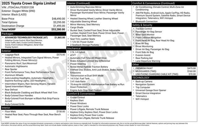 New 2025 Toyota Crown Signia w/ Advanced Technology Package image 4