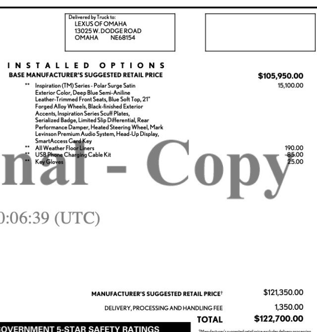 Used 2024 Lexus LC 500 Convert w/ Inspiration Series image 82