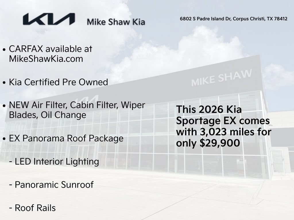 Certified 2026 Kia Sportage EX w/ EX Panorama Roof Package FWD video 3