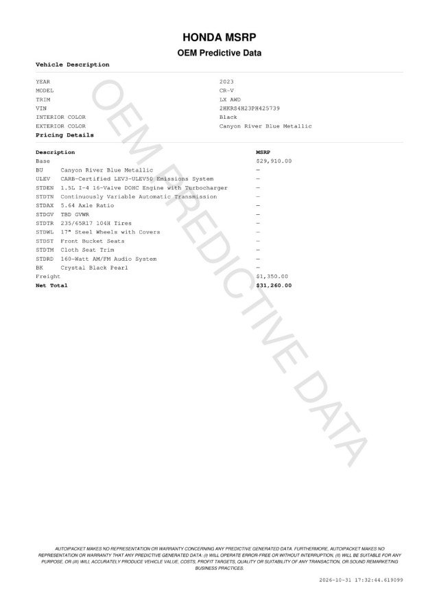 Used 2023 Honda CR-V LX image 3