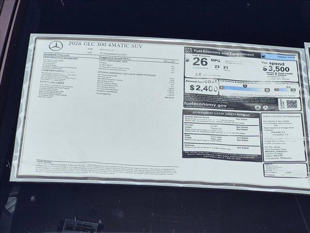 New 2026 Mercedes-Benz GLC 300 4MATIC image 16