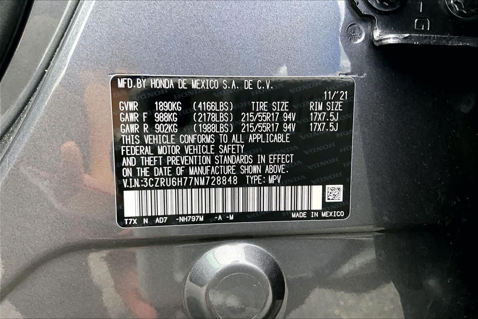Used 2022 Honda HR-V EX-L image 36