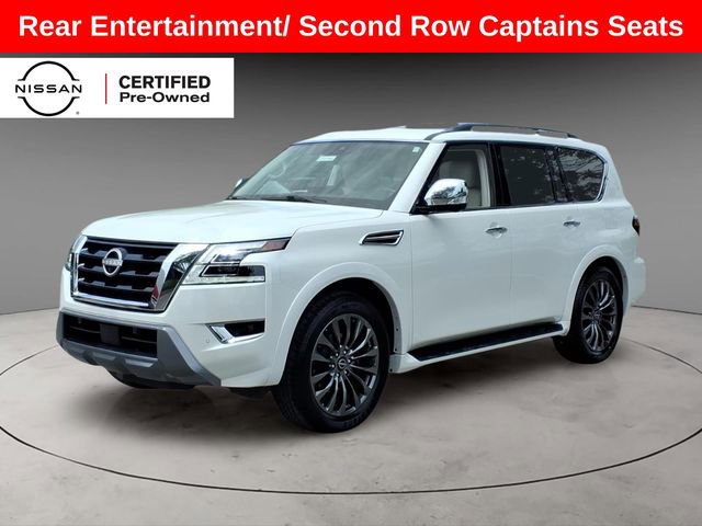 Certified 2023 Nissan Armada Platinum w/ Captain's Chairs Package