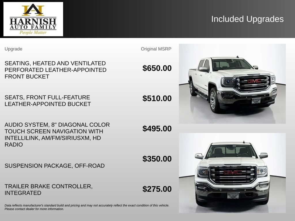Used 2017 GMC Sierra 1500 SLT w/ SLT Premium Package AWD/4WD image 8