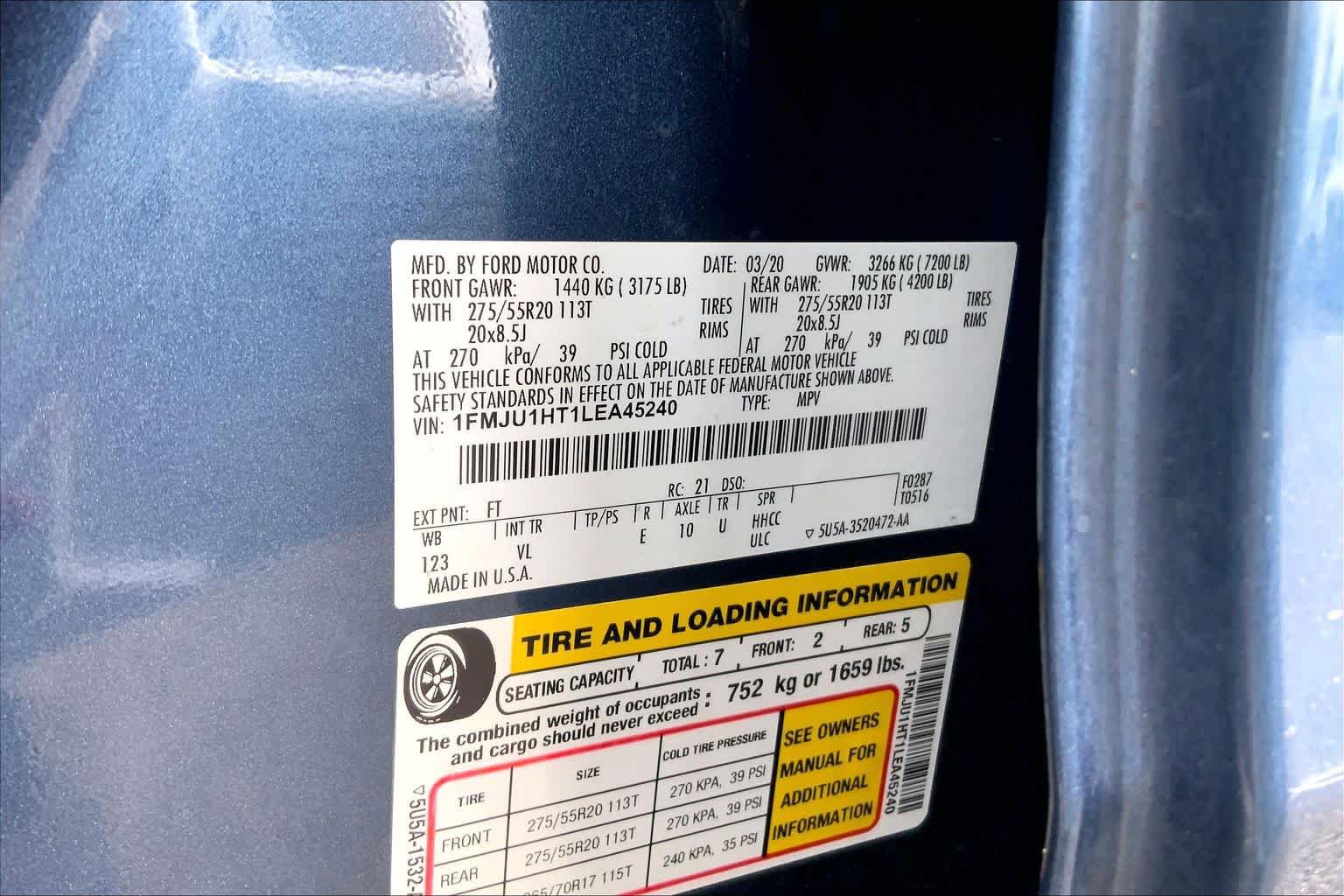 Used 2020 Ford Expedition XLT w/ Equipment Group 202A RWD image 31