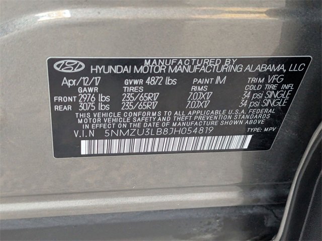 Used 2018 Hyundai Santa Fe Sport w/ 2.4L Value Package 02 image 34