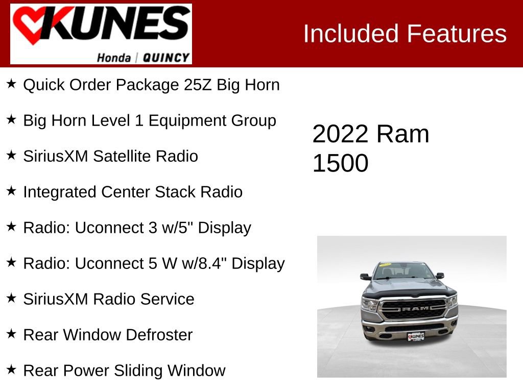 Used 2022 RAM 1500 Big Horn image 2