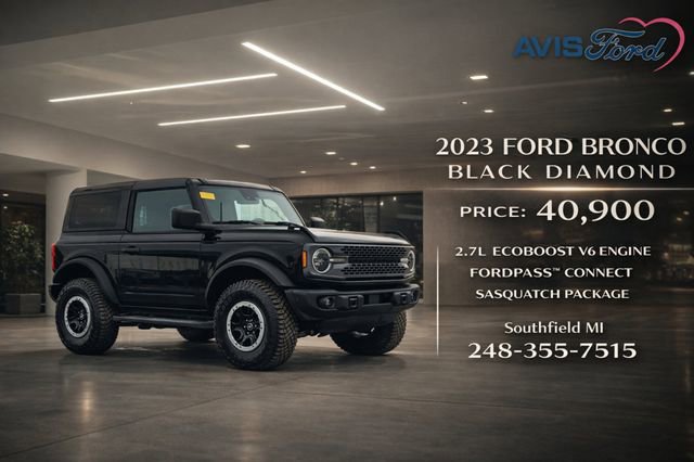 Used 2023 Ford Bronco Black Diamond w/ Sasquatch Package image 1