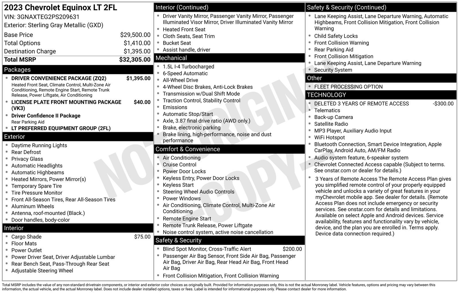 Used 2023 Chevrolet Equinox LT w/ Driver Convenience Package AWD/4WD image 33