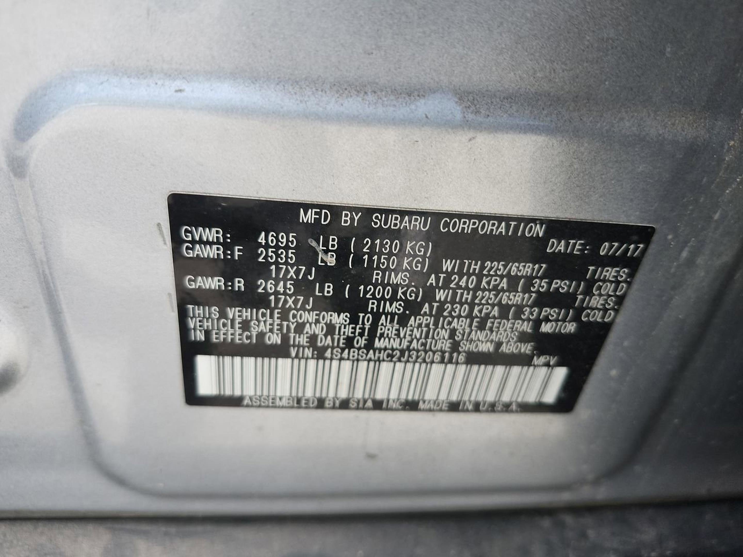 Used 2018 Subaru Outback 2.5i Premium image 24