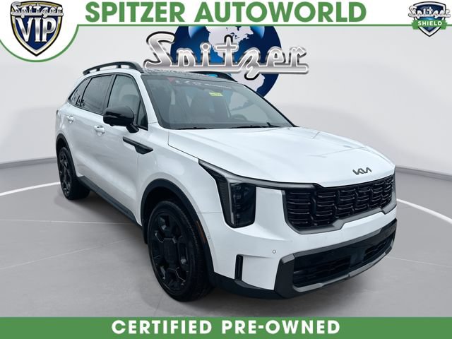 Certified 2025 Kia Sorento SX Prestige w/ Olive Brown Leather Package