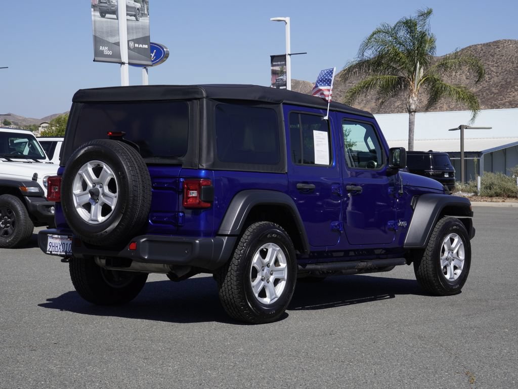 Certified 2020 Jeep Wrangler Unlimited Sport S AWD/4WD image 4
