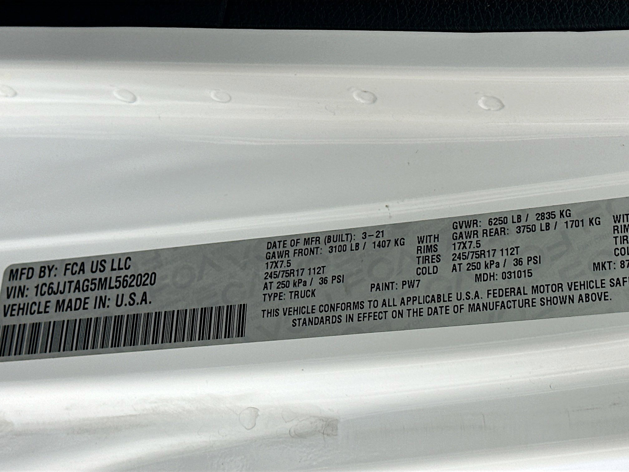 Certified 2021 Jeep Gladiator Sport image 40