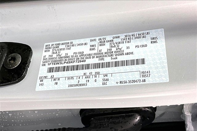 New 2025 Ford F150 XLT w/ Equipment Group 301A Standard image 8