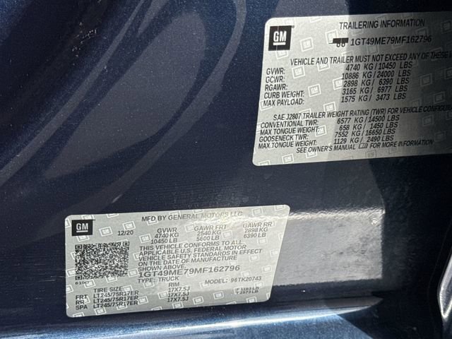 Used 2021 GMC Sierra 2500 SLE w/ SLE Value Package; image 32