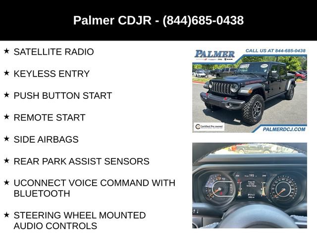 Certified 2025 Jeep Gladiator Rubicon w/ Safety Group AWD/4WD image 18