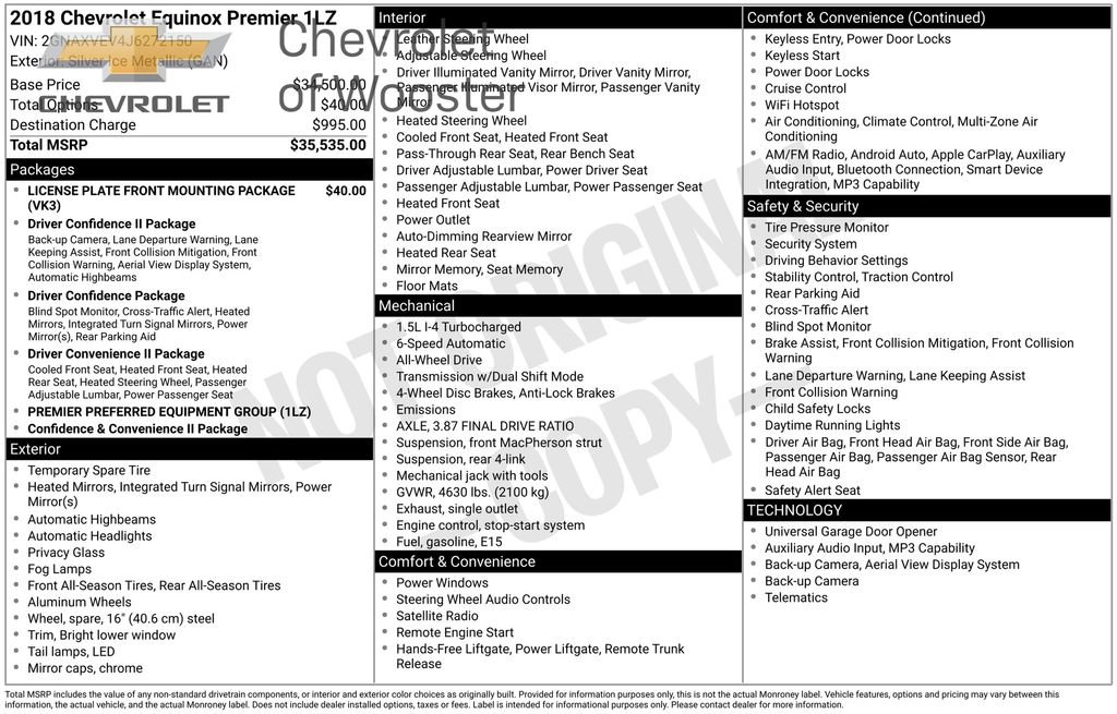 Used 2018 Chevrolet Equinox Premier image 17