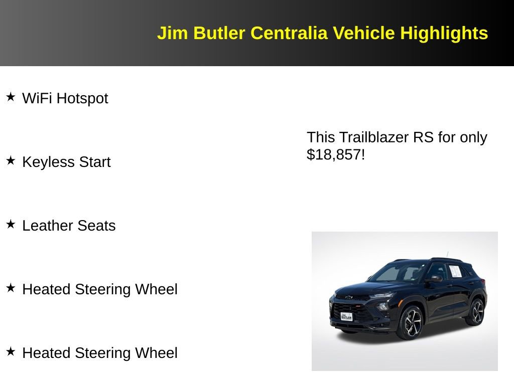 Used 2022 Chevrolet TrailBlazer RS FWD image 11