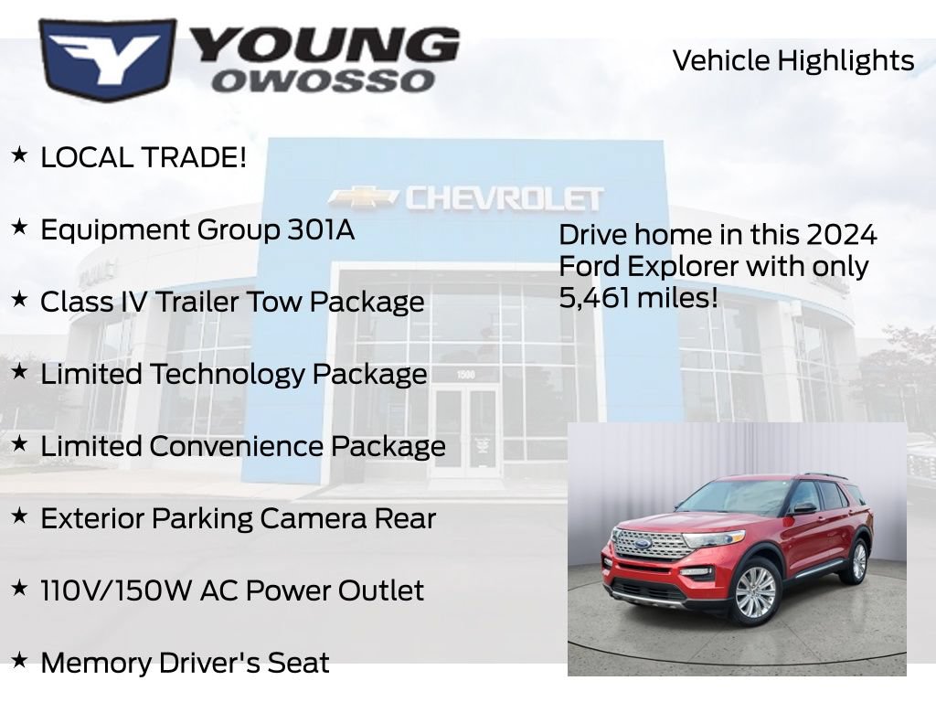 Used 2024 Ford Explorer Limited w/ Limited Technology Package AWD/4WD image 8