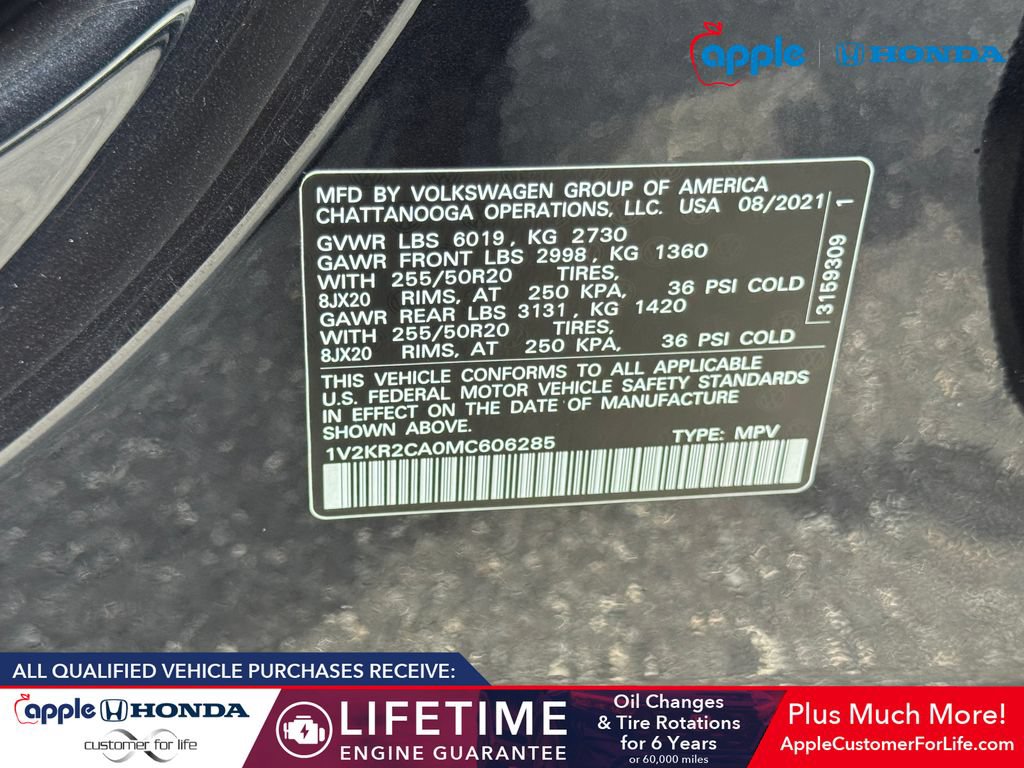 Used 2021 Volkswagen Atlas SE w/ Panoramic Sunroof Package AWD/4WD image 34