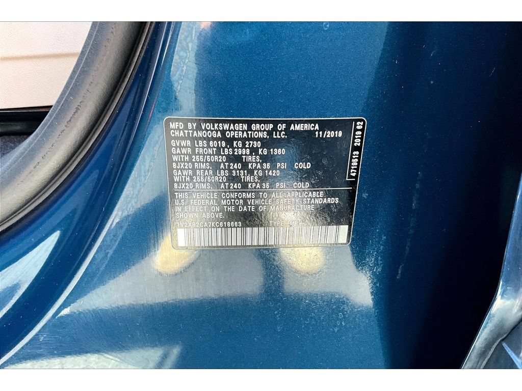 Used 2019 Volkswagen Atlas SE AWD/4WD image 16