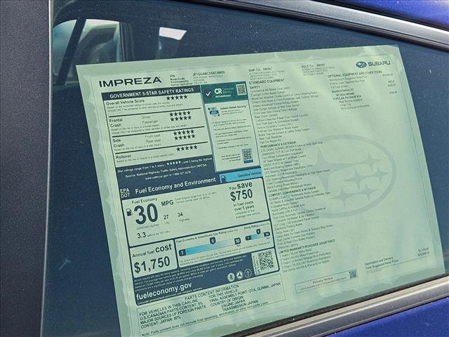New 2025 Subaru Impreza 2.0i w/ Popular Package #1A image 17