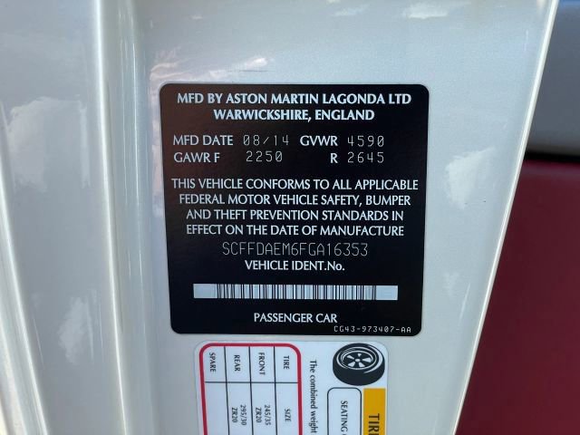 Used 2015 Aston Martin DB9 Coupe image 52
